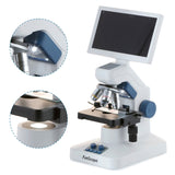 Amscope Full HD 7" Digital Compound Microscope w/ Mechanical Stage (DM300HD-EUL-3PL)