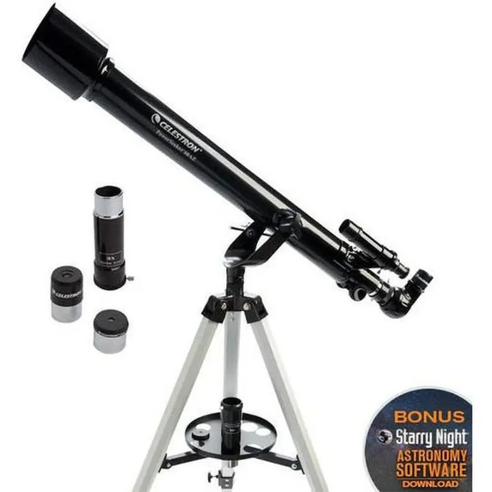 Celestron 60mm Telescope with eyepiece accessories and software 