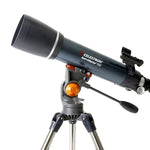 Side view facing left of the Celestron AstroMaster 102AZ Telescope