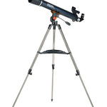 Full height steel tripod and mount on the Celestron AstroMaster LT 70AZ Telescope