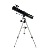 Celestron PowerSeeker 1149EQ Reflector Telescope black, with equatorial mount and full height tripod