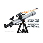 Celestron StarSense Explorer LT 80AZ 80mm refractor telescope with smartphone mount
