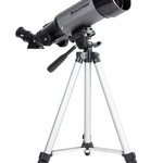 Celestron Travel Scope 70 DX Portable Telescope with Smartphone Adapter facing right tripod at half height