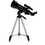 Celestron Travel Scope 70mm Portable Telescope - side view with tripod at half height