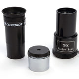 20mm, 4mm  and 3x Barlow eyepieces that come with the Celestron PowerSeeker 1149EQ Reflector Telescope