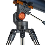 Close up of the mount with the Celestron AstroMaster LT 70AZ Telescope