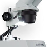 AmScope SE306 Series Compact Multi-Lens Stereo Microscope 20X-80X (SE306R-PZ-LRD-3PL)