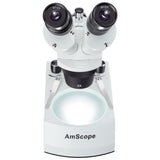 AmScope SE306 Series Compact Multi-Lens Stereo Microscope 20X-80X (SE306R-PZ-LRD-3PL)