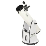 White Sky-Watcher 8" Dobsonian telescope on a white background