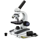 Amscope 40X–1000X Portable LED Monocular Microscope (M150C-EUL-3PL)