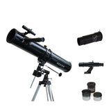Black Saxon 1149 EQ Astronomy Reflector Telescope with eyepieces and finderscope
