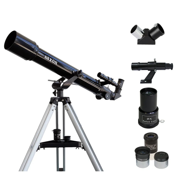Saxon 707 AZ2 Refractor Telescope with accessories