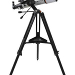 Black full height tripod on orange and black DX mount with the Celestron StarSense Explorer DX 102AZ - Smart phone app-enabled refractor telescope