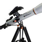 Celestron StarSense Explorer LT 70AZ - Smartphone app-enabled refractor telescope facing right 