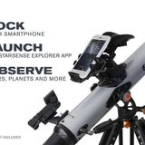 Dock, launch, observe instructions for the Celestron StarSense Explorer LT 80AZ - Smartphone app-enabled refractor telescope
