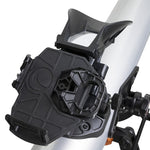 Black docking station on the silver Celestron StarSense Explorer LT 80AZ - Smartphone app-enabled refractor telescope
