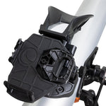 Black docking station for the silver Celestron StarSense Explorer LT 70AZ - Smartphone app-enabled refractor telescope