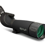 A black Konus Konuspot 80C spotting scope with tripod and smartphone adapter.