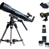 saxon 1026-AZ3 SC Refractor Telescope with Steel Tripod